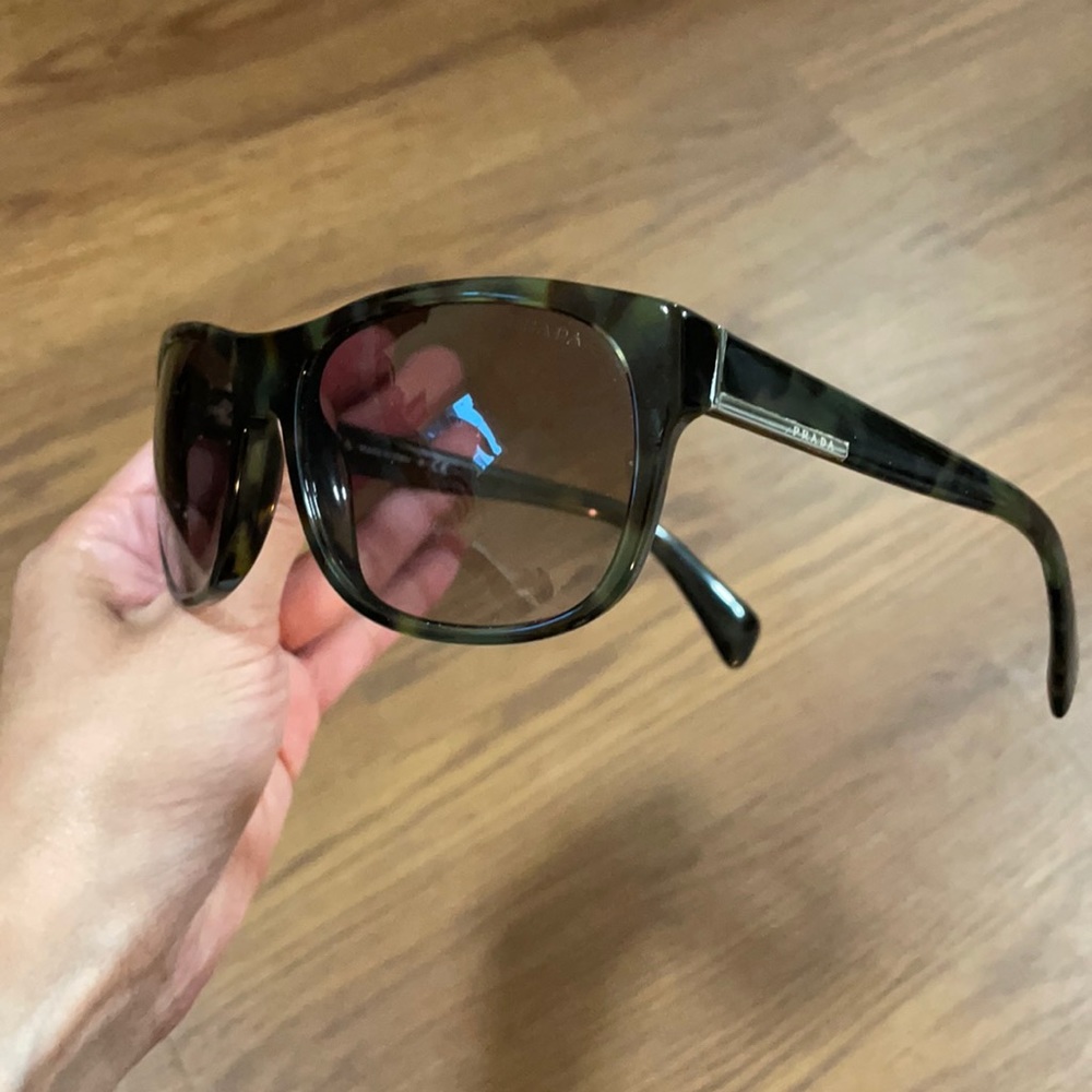 Tortoise shell unisex Prada sunglasses